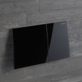 Lifestyle image of Geberit Sigma70 Dual Flush Plate Black Glass